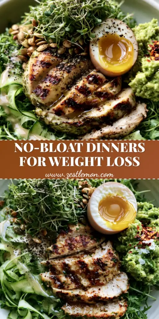Light Dinner Ideas: The Ultimate Mediterranean Lemon-Herb Chicken Power Bowl 3 A top-down view of a Mediterranean power bowl with seared chicken and jammy eggs. (Light dinner ideas)