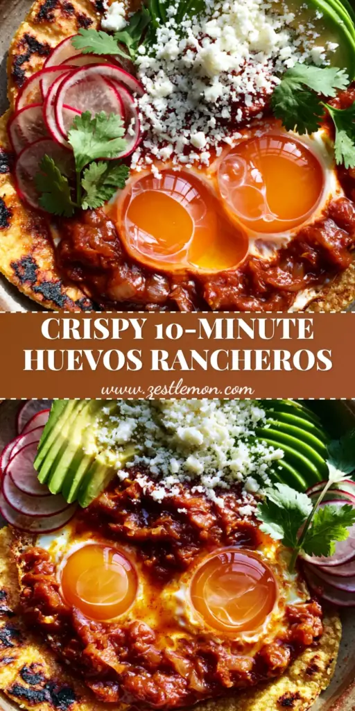 Huevos Rancheros with Charred Corn Tortillas and Chunky Ranchero Sauce 3 A rustic bowl of authentic huevos rancheros with runny orange yolks, charred tortillas, and chunky red sauce. (huevos rancheros)