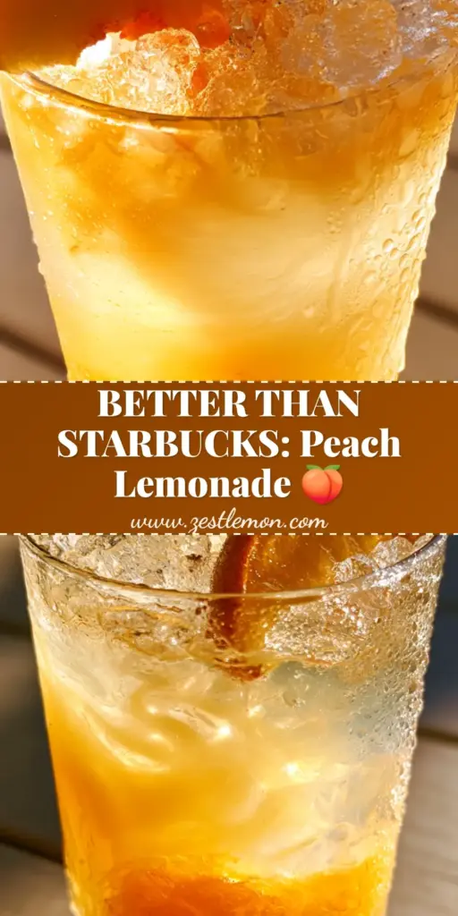 Peach Lemonade: The Ultimate Fresh Summer Refresher 3 A tall glass of layered Peach Lemonade with thick orange pulp at the bottom, crushed ice, a peach wedge, and fresh mint. (Peach Lemonade)